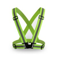 安赛瑞(SAFEWARE)反光背带(5件装)均码 荧光黄绿 涤纶面料 ZM