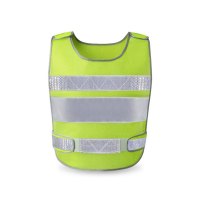 安赛瑞(SAFEWARE)透气型反光背心（5件装）均码 荧光绿 涤纶面料 ZM