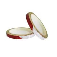 安赛瑞(SAFEWARE)安全帽警示反光贴(2卷装)1cm×8m 红/白 晶格反光材料 ZM