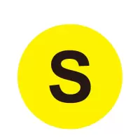 安赛瑞(SAFEWARE)耐磨库位编号地贴(S)Φ20cm 耐磨PC材料 ZM
