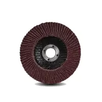 大红鹰 加厚百叶轮 角磨机百叶片砂布轮 100mm*16mm红砂网格60目 20个装