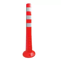 安赛瑞(SAFEWARE)弹性警示柱 Φ10×75cm 红白反光 弹性PU材质 ZM