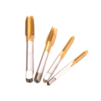 安赛瑞(SAFEWARE)直槽机用丝锥(5支装)镀钛全磨制高速钢机用丝锥 机用丝攻 M8×1.25mm ZM