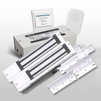 得力13705门禁考勤机配件套餐(适用双开木门/铁门)(混色)