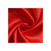 色丁布 纯色diy手工布料 服装礼盒绸缎 婚庆里衬面料50D*75D 大红色/1米价