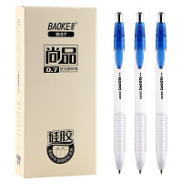 宝克(baoke) B57 按压式圆珠笔中油笔原子笔 0.7mm 12支/盒 单盒价格