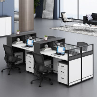 全简屏风办公桌职员办公桌员工桌员工位工作位电脑桌卡座隔断