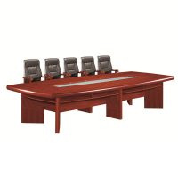 震旦 高档胡桃木皮会议桌子(1.8m*4.8m)办公桌 会议桌 长方型大会议桌