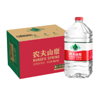 饮用水 农夫山泉饮用天然水4L*6桶 整箱装