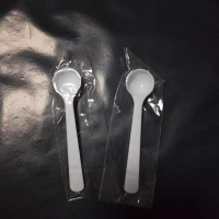 三清 塑料量勺 1g克奶粉勺子药勺定量勺果粉勺粉勺独立包装 白色 100个/包