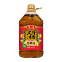 鲁花 低芥酸菜籽油 非转基因物理压榨 油菜籽食用油 天府川香5L/桶 CD