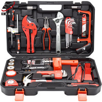 卡夫威尔 41件套水管维修切割 PPR管热熔机热溶接水管工具箱工具组套 水利工程 物业套装