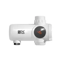 新飞 WM-004 电热水龙头象牙白带漏保 接驳式