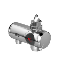 新飞 WM-004 电热水龙头银色带漏保 接驳式