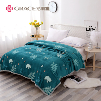 洁丽雅(grace)布加林云貂绒毯办公午睡毯空调毯旅游毯床单GR-M286
