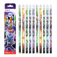 晨光(M&G) JWP30846 HB/2B六角笔杆铅笔 学生用绘画铅笔彩色笔杆12支/盒