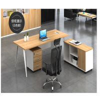 广东至美时尚简约老板桌 规格1600*800含侧柜 活动柜 单位:张