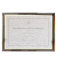 a4证书框水晶玻璃框摆台透明授权荣誉证书相框奖状裱框 A4横竖可摆
