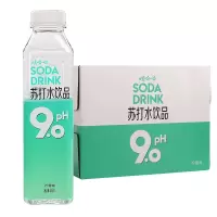 娃哈哈PH9.0柠檬味弱碱苏打水饮料500ml*15/整箱无糖无汽弱碱性新包装养生方瓶