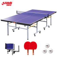 红双喜DHS 乒乓球桌室内乒乓球台单折式训练比赛(T2023)