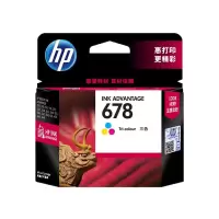 惠普(Hp)CZ108AA 678 彩色墨盒 打印量150页