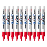斑马 PAINT-MOP 油漆笔 油性记号笔红色(一支装)可定制