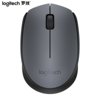 罗技(Logitech)M170(M171) 鼠标 无线鼠标 办公鼠标 对称鼠标 灰色 带无线2.4G接收器(建行)