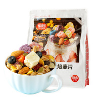 福事多酸奶果粒烘培麦片500g 水果坚果零食冲饮代餐早餐代餐速食