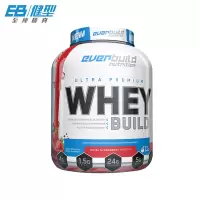 EB健型EVERBUILD 乳清蛋白质营养粉蛋白增健肌粉健身男女健肌食品whey5磅草莓奶昔味