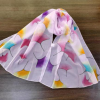 丝巾长款百搭时尚真丝披肩