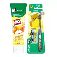 黑人乐固齿超级飞侠10岁以上牙膏1支牙刷1支柠檬水果味防蛀固齿