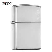 Zippo打火机锻纱镀铬-经典商标 煤油防风火机205-C-000035