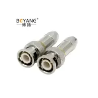 博扬 BNC-J-2-1 2M两兆Q9头 DDF射频线插头同轴SYV-75-2-1电缆连接器 10个装BY-Q9-1
