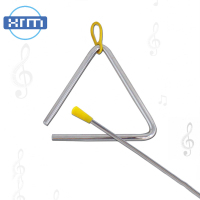 音乐教学教具 奥尔夫儿童打击乐器 4寸三角铁边长10cm