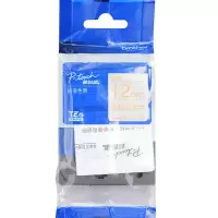 兄弟(brother)(WB)TZe-MQ934 12mm 亮银底金字 鲜艳色带(盒)
