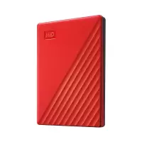 西部数据(WD) 5TB USB3.0 移动硬盘 My Passport随行版 大容量 高速 加密 2.5英寸 红色