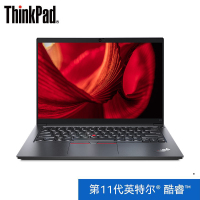 联想ThinkPad E14 2021新款 十一代酷睿处理器 14英寸轻薄笔记本电脑(i7_1165G7 8G 512SSD) S高色域 黑 商务办公 网课学习 影音娱乐