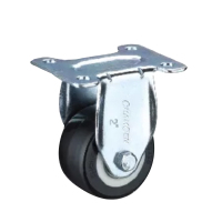 常成 A2-2寸固定黑色聚氨酯(PU)脚轮 中轻型定向轮 4个装/套 A2-1150-32D