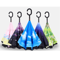 太阳花 晴雨两用伞 反向伞 儿童倒收反折太阳伞