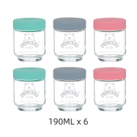 英国Kilner燕窝分装瓶可水煮耐高温玻璃小密封罐子家用便携食品级6只装190ml一个共6个