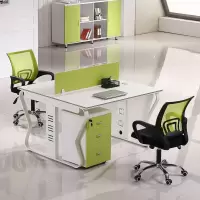 办公家具 员工电脑办公桌椅组合 2人位(仅限佛山区域,不含柜椅)