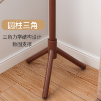 霜叶 实木衣架落地卧室衣帽架家用简易衣架 175*38cm