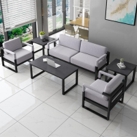 全简钢架沙发办公沙发现代简约接待沙发经理沙发商务办公室沙发组合