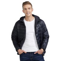 雷克兰(Lakeland)超轻防寒服 (带帽)D145 (蓝黑)-L