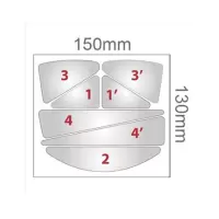 代尔塔(DELTAPLUS)安全帽荧光高可视贴纸HESTICKER