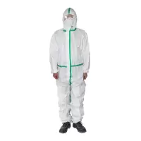 代尔塔(DELTAPLUS)防静电限次4级胶条防化服DT119-L