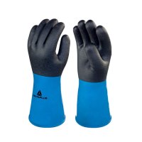 代尔塔(DELTAPLUS)PVC/丁腈双涂层防化保暖手套VV837