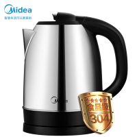 美的(Midea)电水壶1.7L大容量1800W大功率304不锈钢防烧干电热水壶WSJ1702b 单位：个