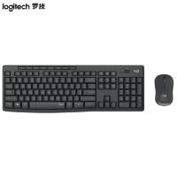 罗技（Logitech）MK295无线静音键鼠套装 黑色