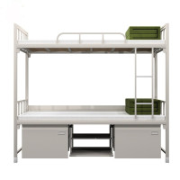 鑫丽乐 制式营具双层床部队制式营具士兵宿舍床战士用单人单层床铁架床铁艺高低床营房钢制双层床 钢制双层制式床（加厚环保款）